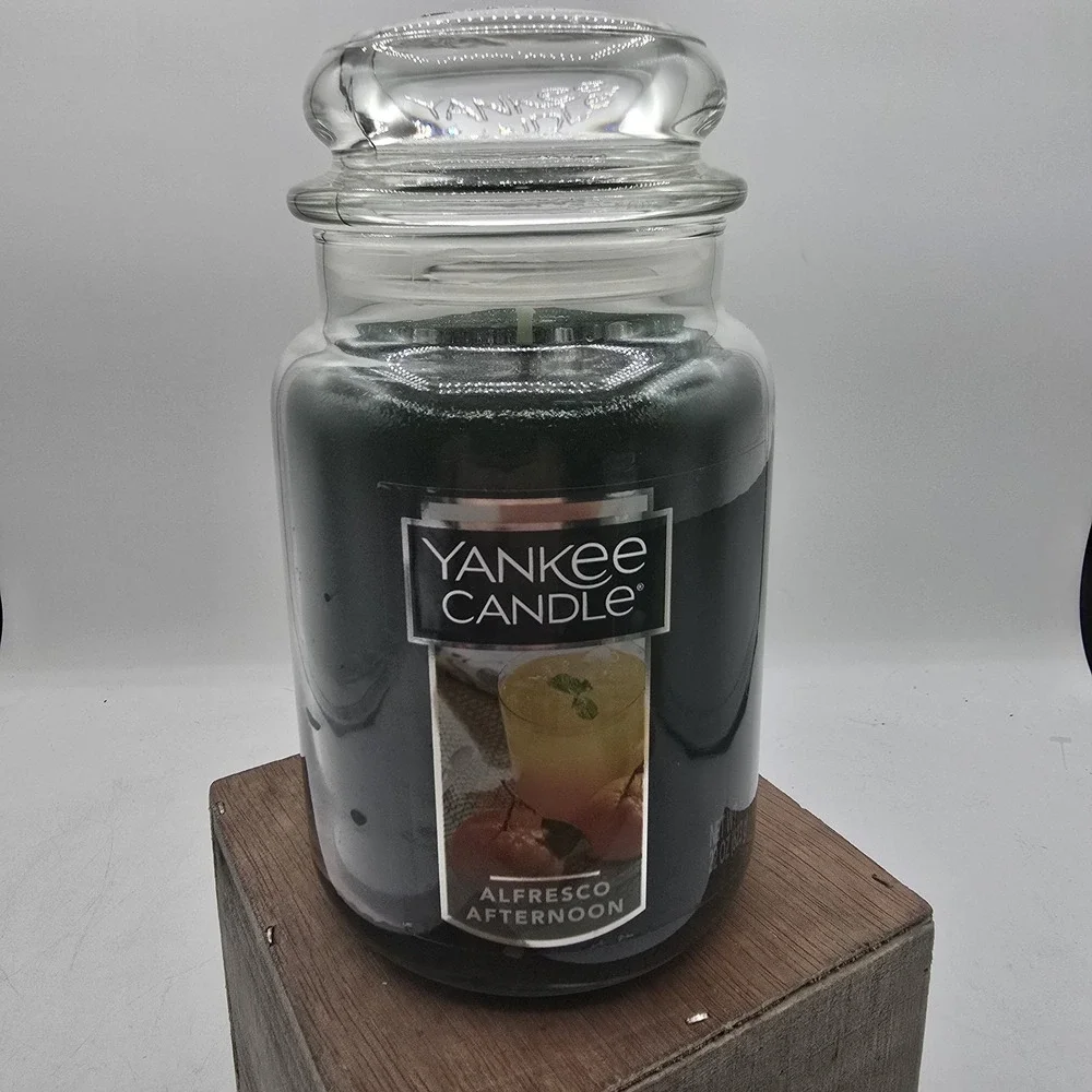 NEW RARE Alfresco Afternoon 22oz Yankee Candle Jar New Discontinued
